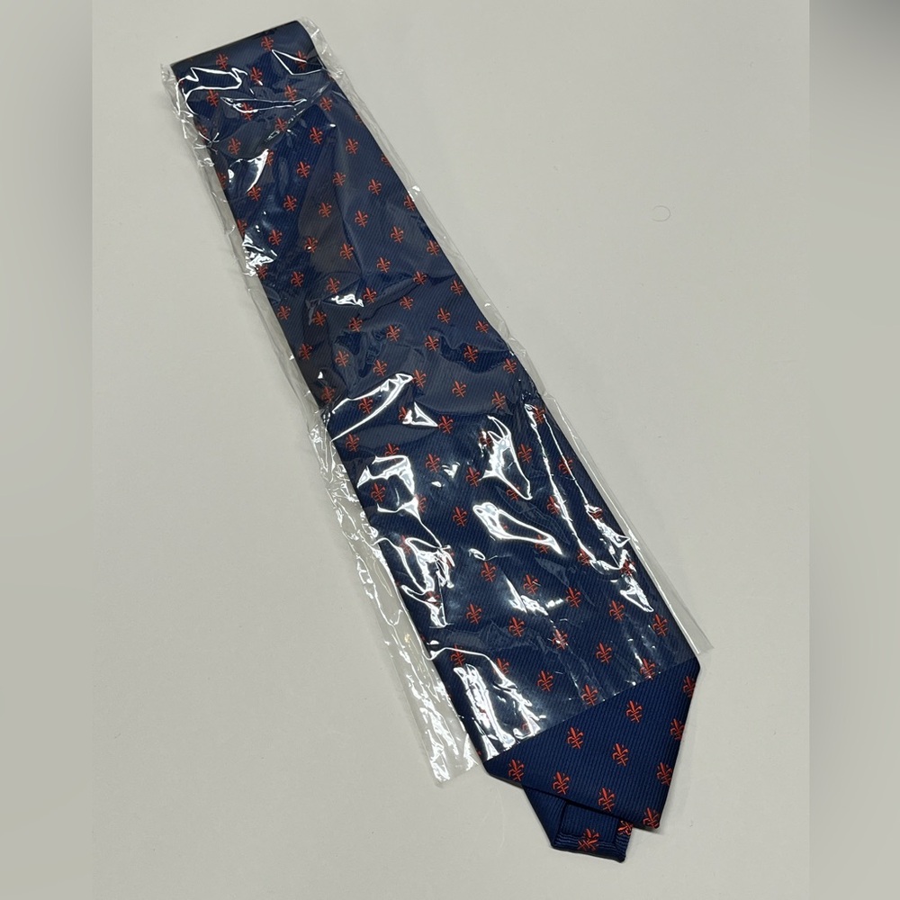 Navy Blue Patterned Men's Tie